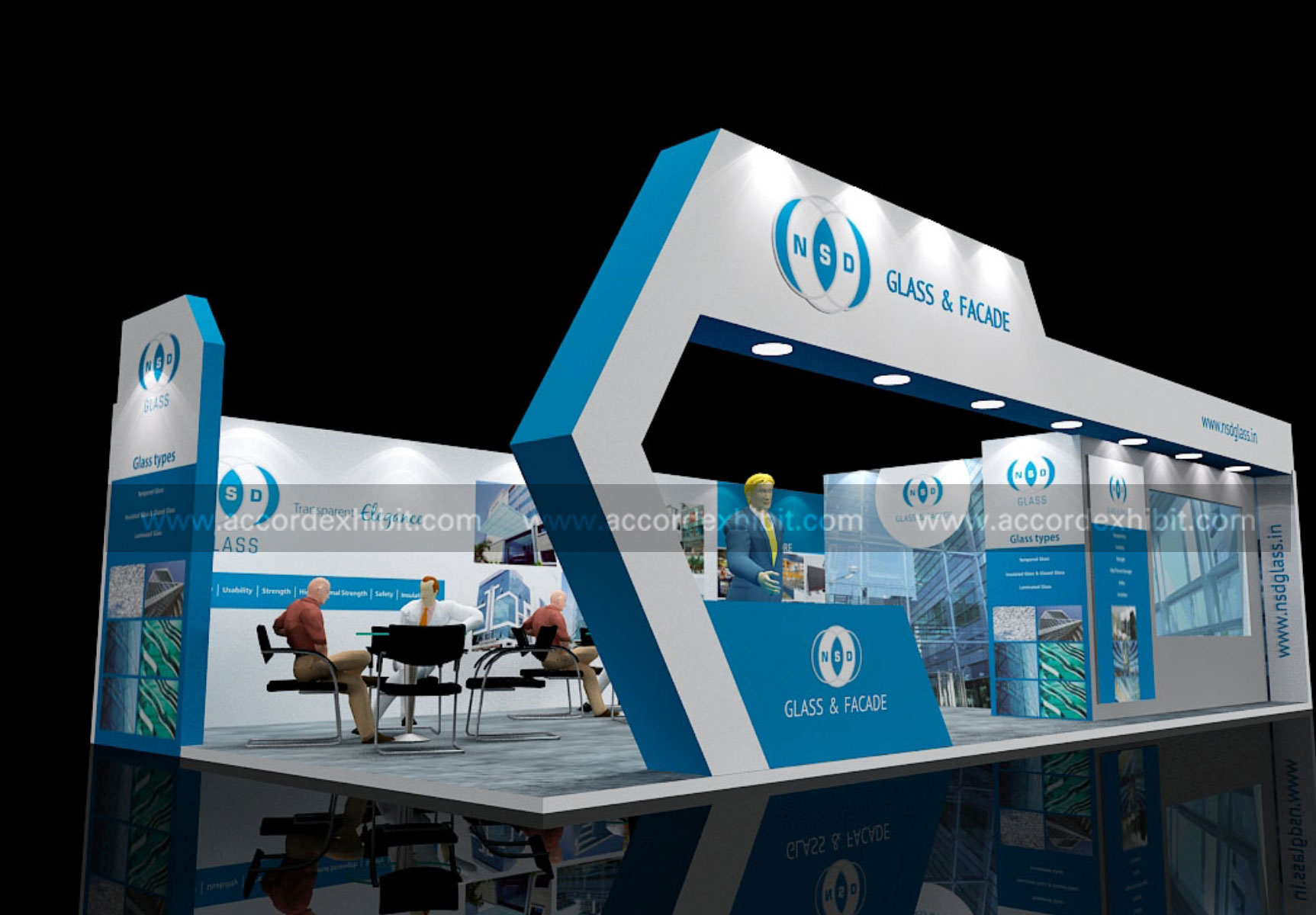 Exhibition Stall for NSD Glass